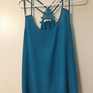 Spaghetti strap blouse.